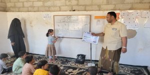 رئيس مؤسسة بسمة يزور المخيمات الطفولية